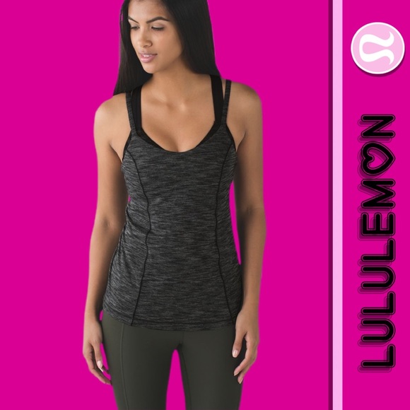 lululemon athletica Tops - Lululemon Sz 4 Gray Black Tank